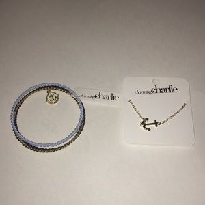 Charming Charlie’s Bangle bracelet and necklace